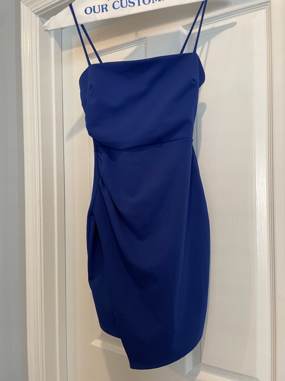 Windsor Cobalt Blue Spaghetti Strap Mini Dress